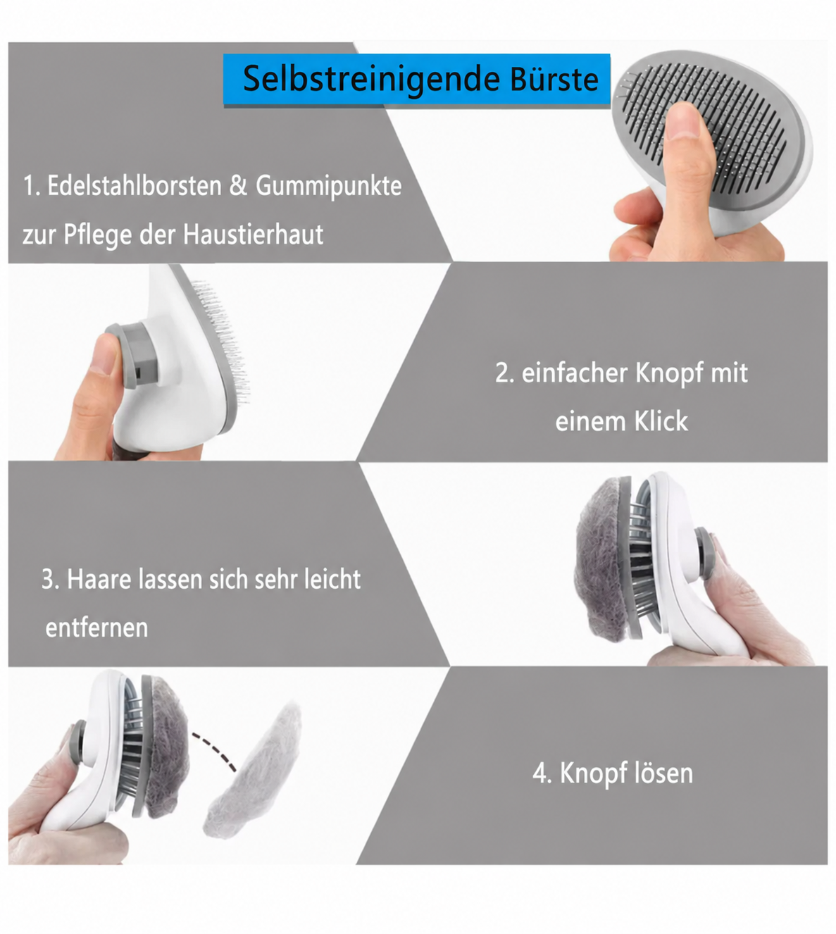 Tier Haarentferner Pinsel