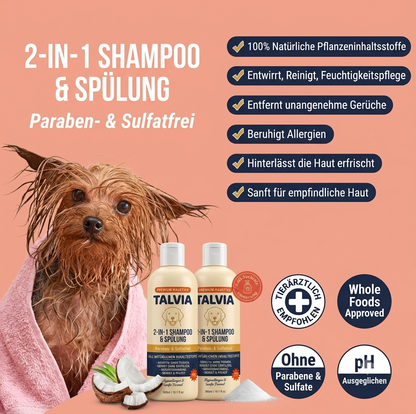 Talvia - 2-in-1 Tier-Shampoo für Hunde & Katzen
