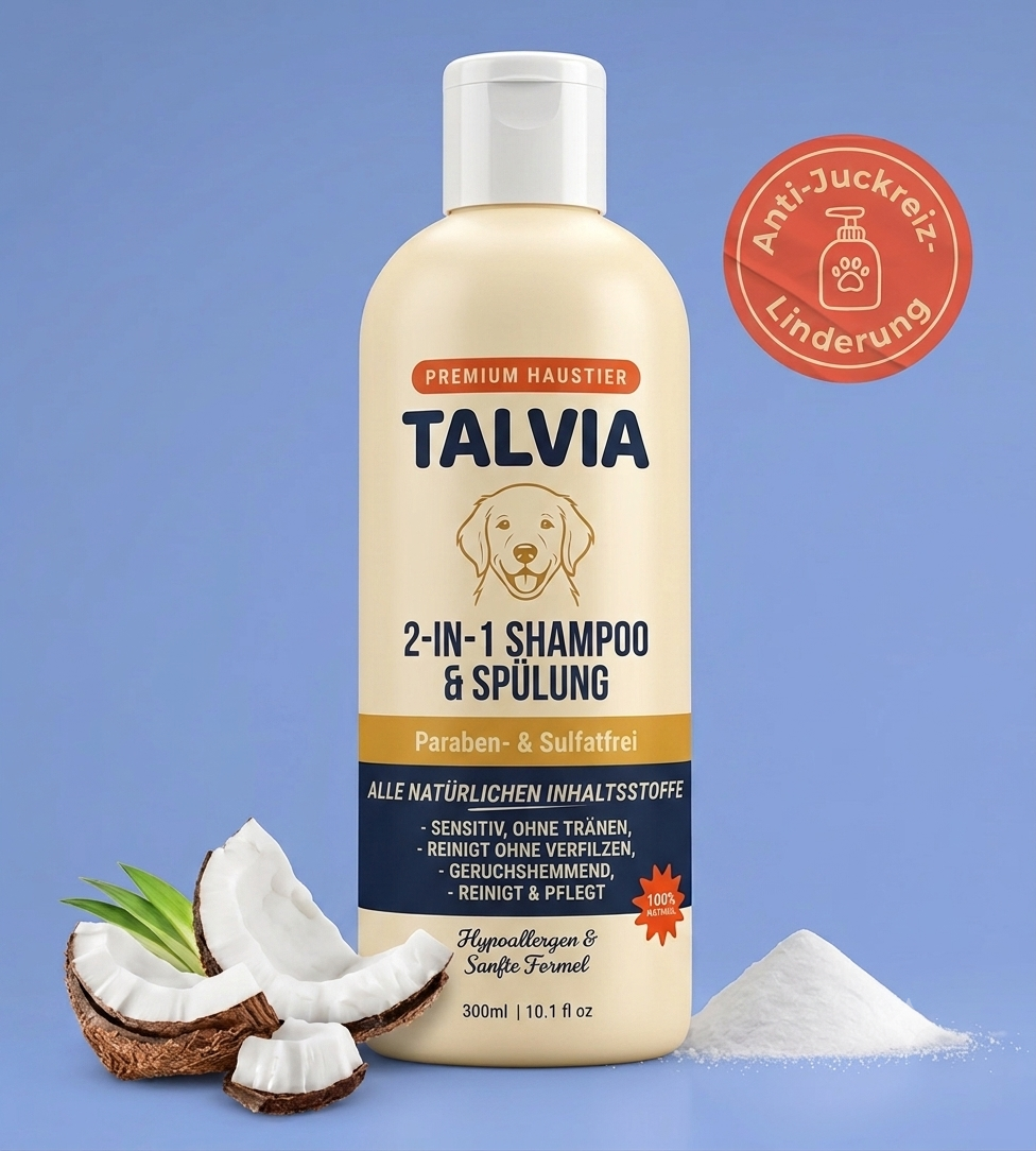 Talvia - 2-in-1 Tier-Shampoo für Hunde & Katzen