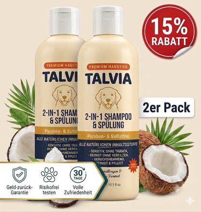 Talvia - 2-in-1 Tier-Shampoo für Hunde & Katzen