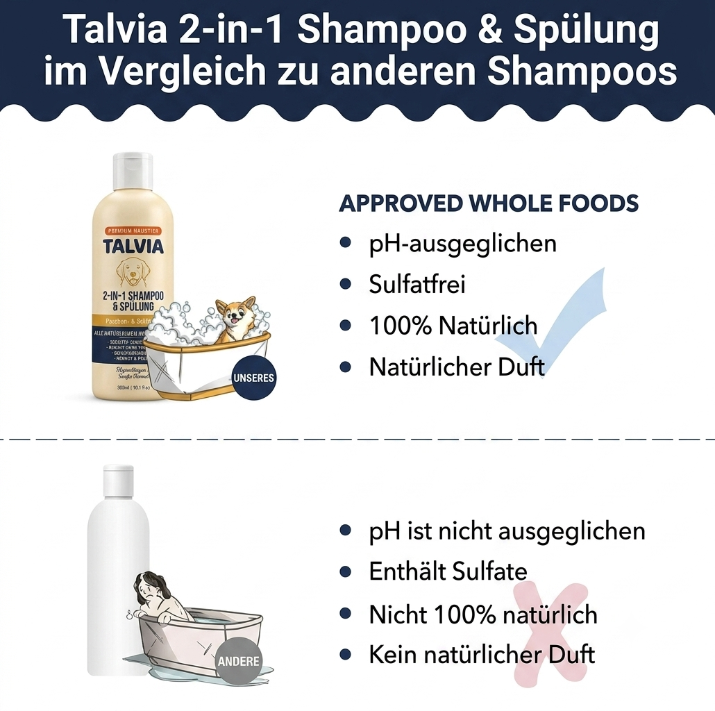 Talvia - 2-in-1 Tier-Shampoo für Hunde & Katzen