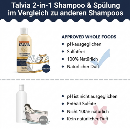 Talvia - 2-in-1 Tier-Shampoo für Hunde & Katzen